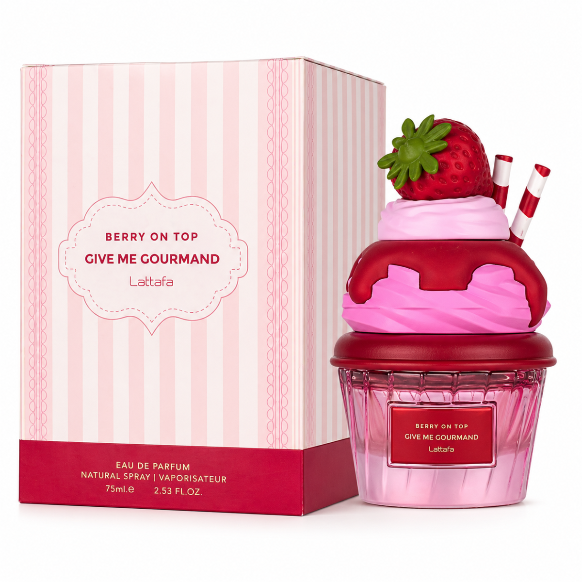Lattafa Give Me Gourmand Eau de Parfum 75ml Unisex – Profumi Dolci (Choco Overdose, Berry On Top, Mallow Madness, Vanilla Freak, Cookie Crave) – Fragranza Persistente