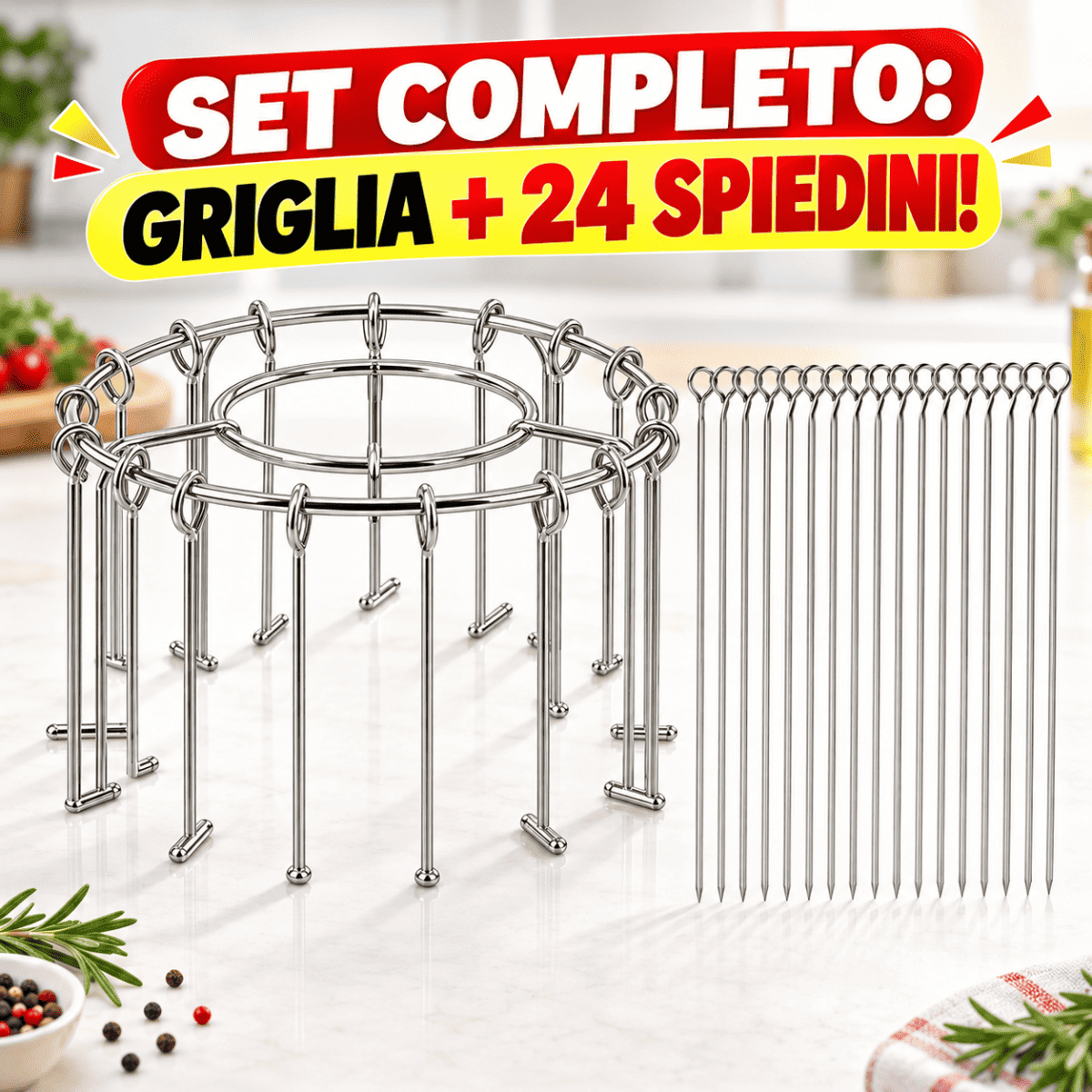 Griglia Inox per Friggitrice ad Aria