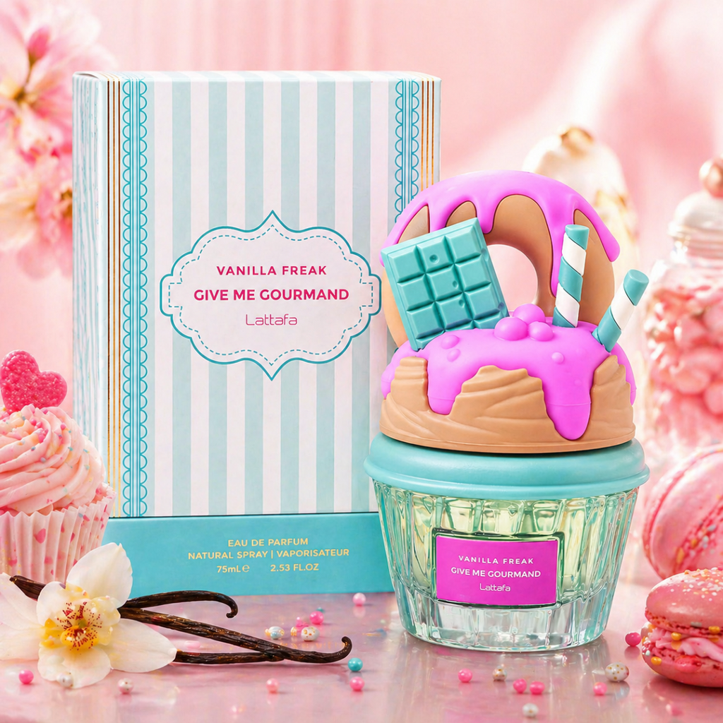 Lattafa Give Me Gourmand Eau de Parfum 75ml Unisex – Profumi Dolci (Choco Overdose, Berry On Top, Mallow Madness, Vanilla Freak, Cookie Crave) – Fragranza Persistente