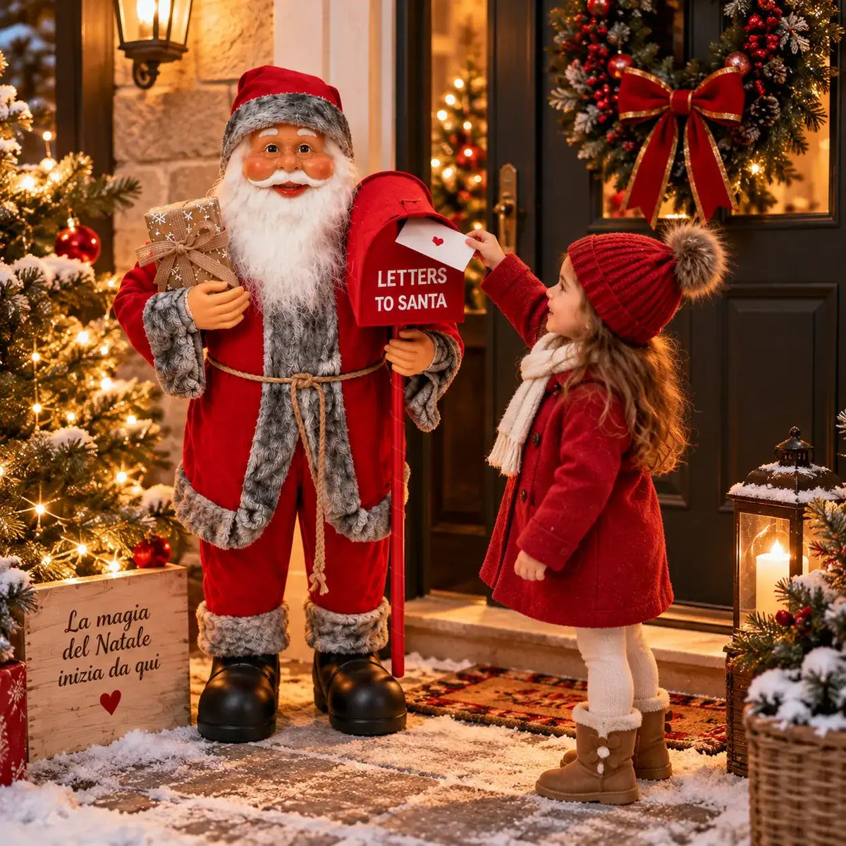 Babbo Natale con cassetta postale - MercatoneSmart.it