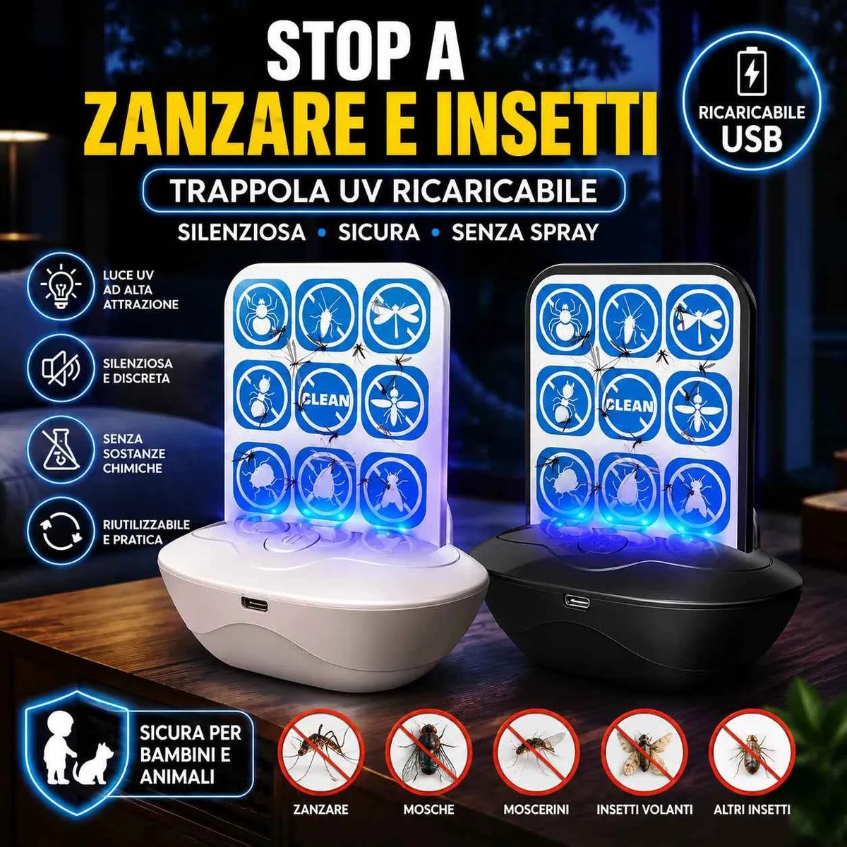 Trappola UV per Zanzare - MercatoneSmart.it