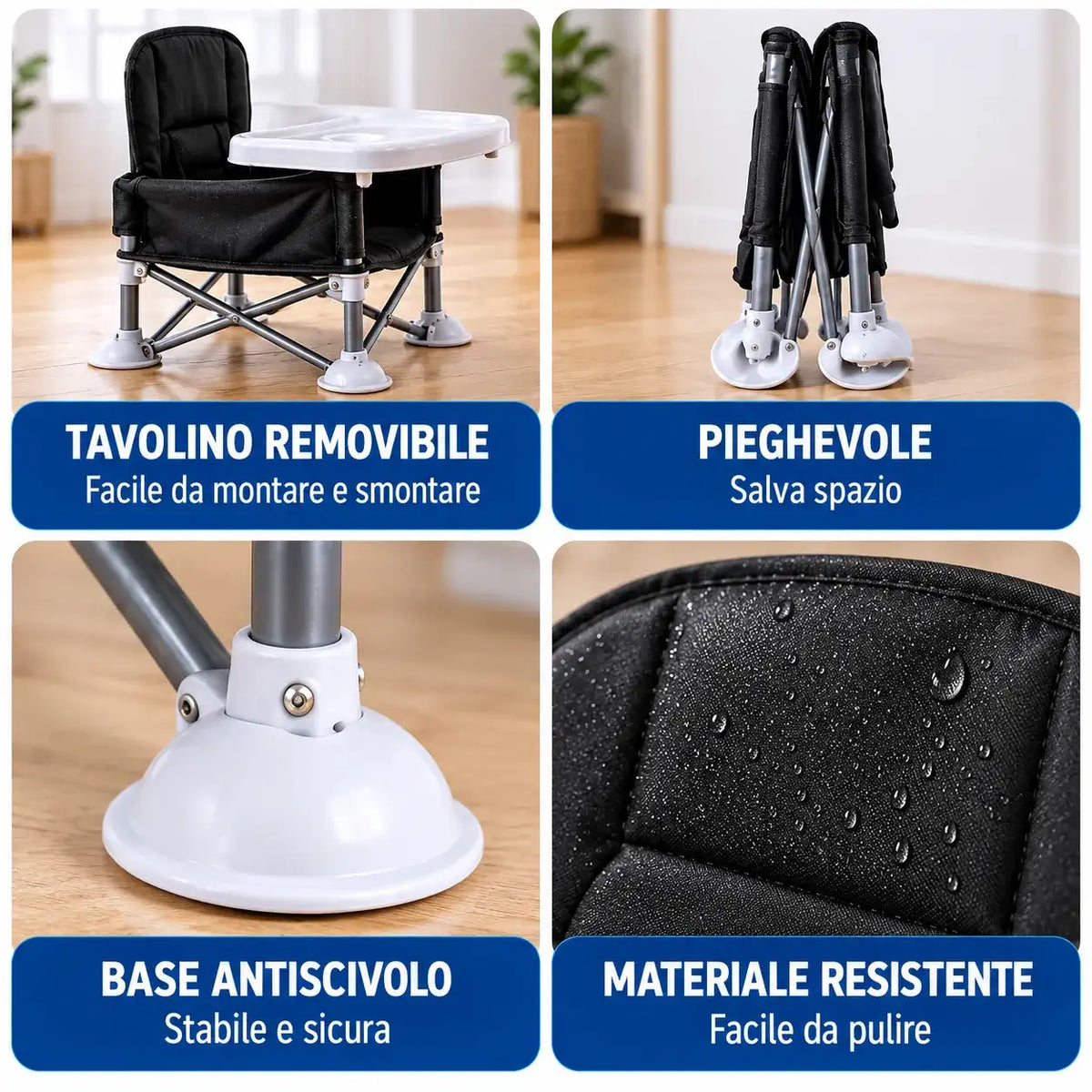 Seggiolino Pappa Pieghevole
