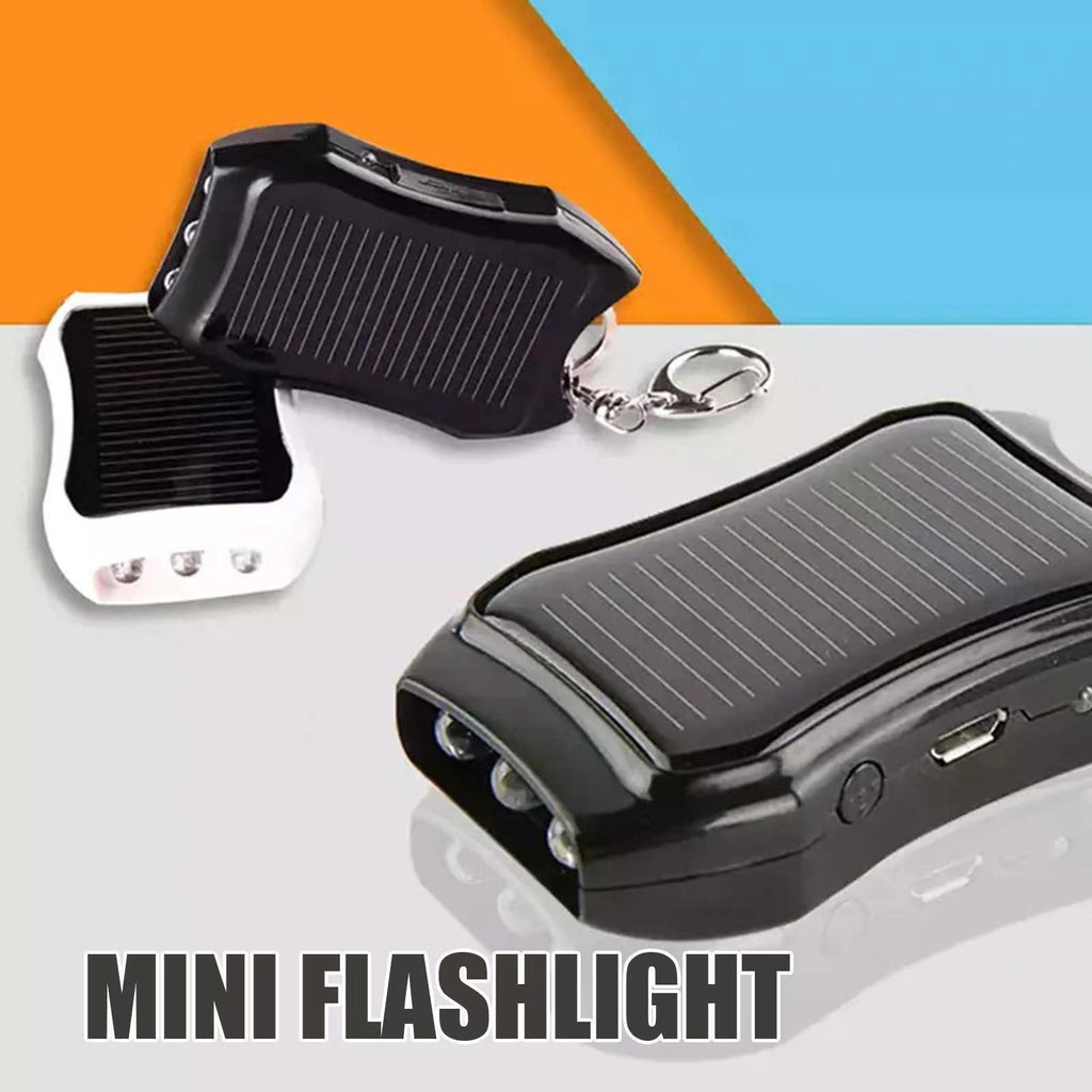 Portachiavi portatile da 1200 mAh con batteria solare Power Bank