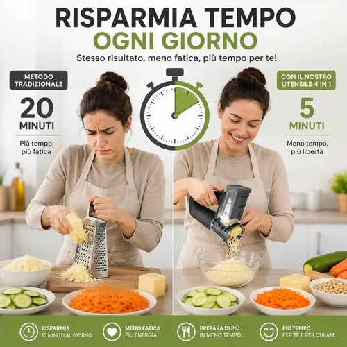 Grattugia Elettrica 4 in 1 - MercatoneSmart.it