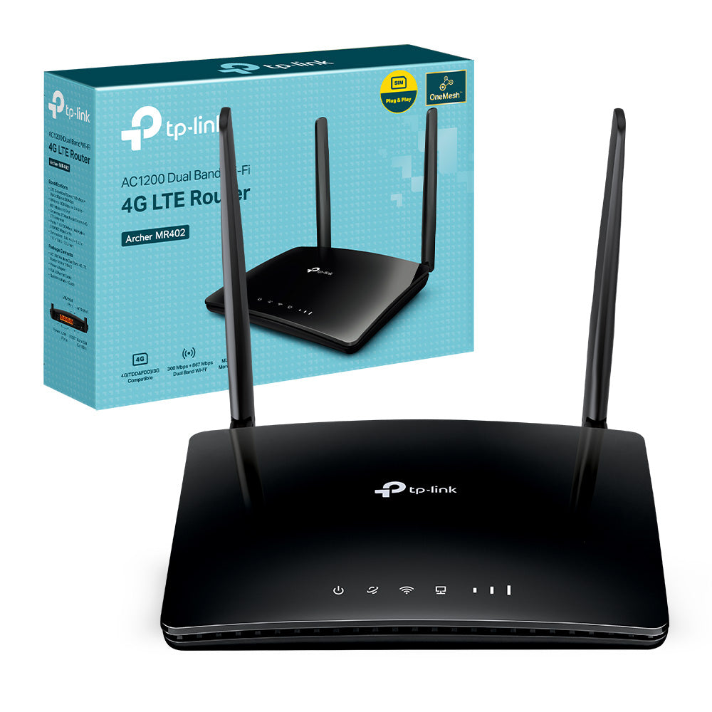 Archer MR402 Router Wi-Fi con SIM 4G LTE CAT4 AC1200Mbps
