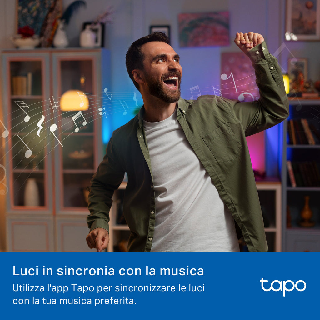 Tapo L430C Lampadina LED Smart Wi-Fi Multicolore E14, Controllo Vocale con Alexa, 2pz TP-Link Showroom viveresmart.store & augmentedrealityoffers.com - P. IVA 02867250694 - DI PENTA ALESSIO - VIALE NETTUNO 167, 66023, FRANCAVILLA AL MARE (CH) - REA CH-438573