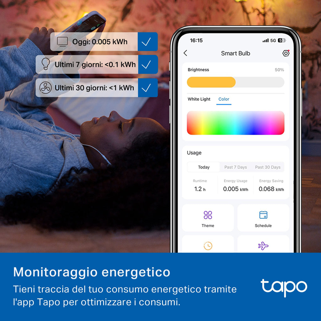 Tapo L430C Lampadina LED Smart Wi-Fi Multicolore E14, Controllo Vocale con Alexa, 2pz TP-Link Showroom viveresmart.store & augmentedrealityoffers.com - P. IVA 02867250694 - DI PENTA ALESSIO - VIALE NETTUNO 167, 66023, FRANCAVILLA AL MARE (CH) - REA CH-438573