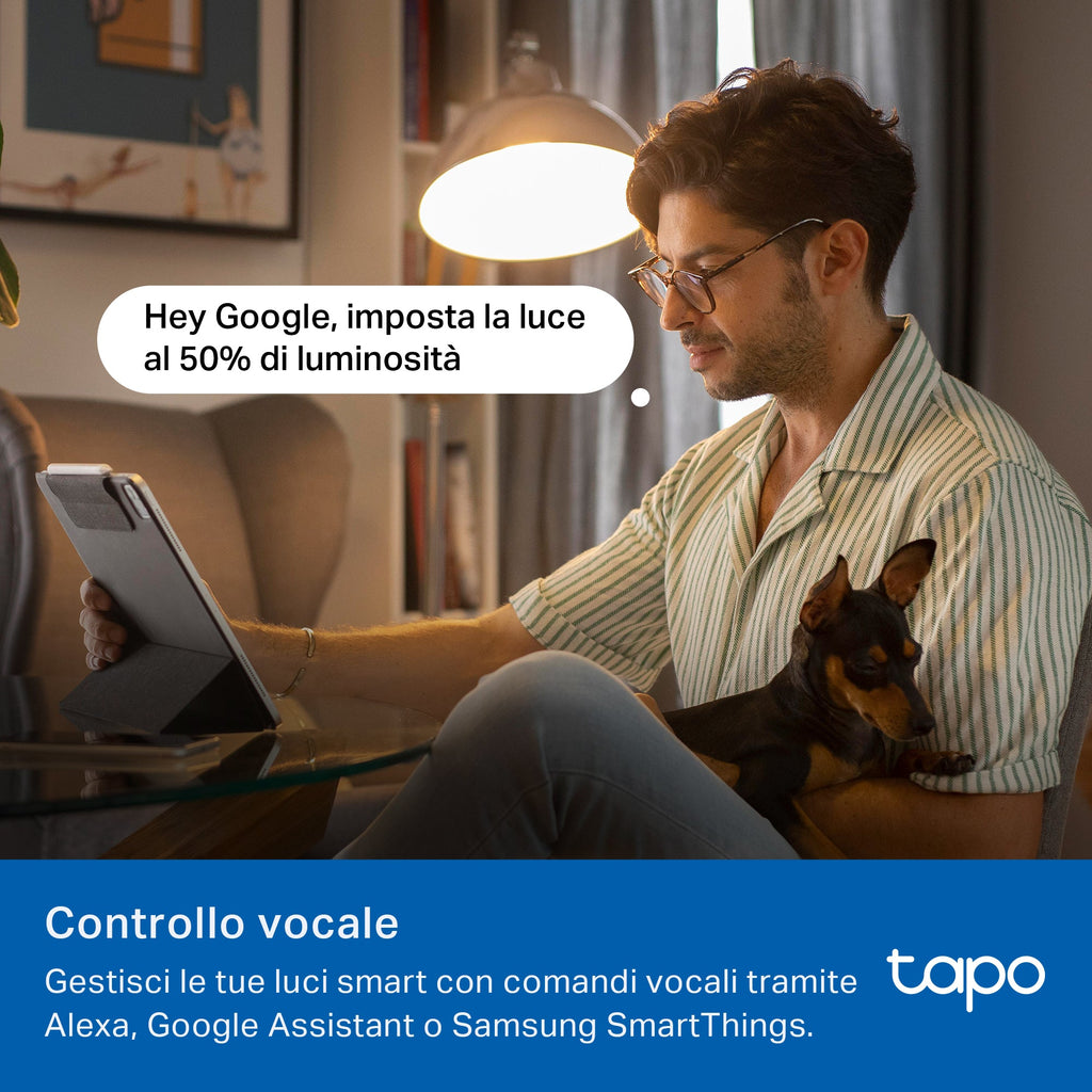 Tapo L430C Lampadina LED Smart Wi-Fi Multicolore E14, Controllo Vocale con Alexa, 4pz TP-Link Showroom viveresmart.store & augmentedrealityoffers.com - P. IVA 02867250694 - DI PENTA ALESSIO - VIALE NETTUNO 167, 66023, FRANCAVILLA AL MARE (CH) - REA CH-438573