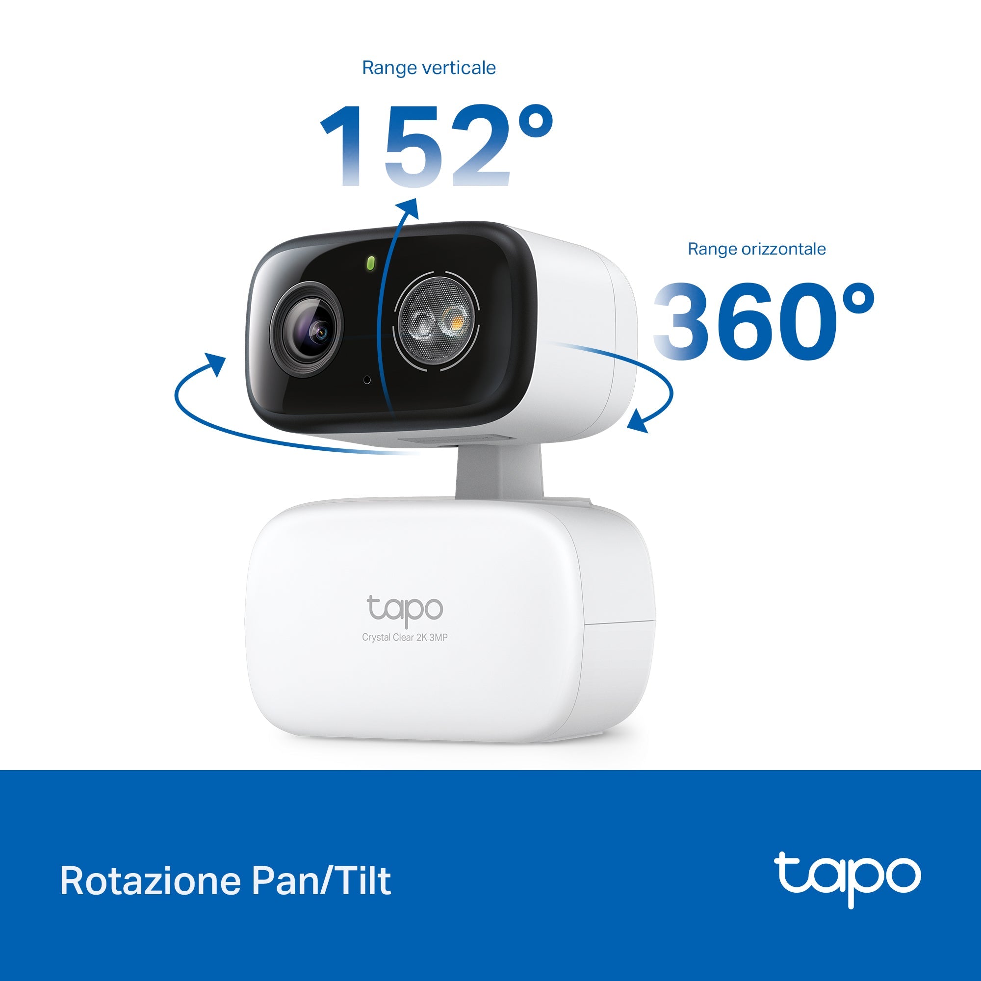 Tapo C236 Telecamera Wi-Fi Esterno/Interno 3K 5MP, Pan/Tilt, Visione Notturna a Colori, Notifiche AI, IP65 TP-Link Showroom viveresmart.store & augmentedrealityoffers.com - P. IVA 02867250694 - DI PENTA ALESSIO - VIALE NETTUNO 167, 66023, FRANCAVILLA AL MARE (CH) - REA CH-438573