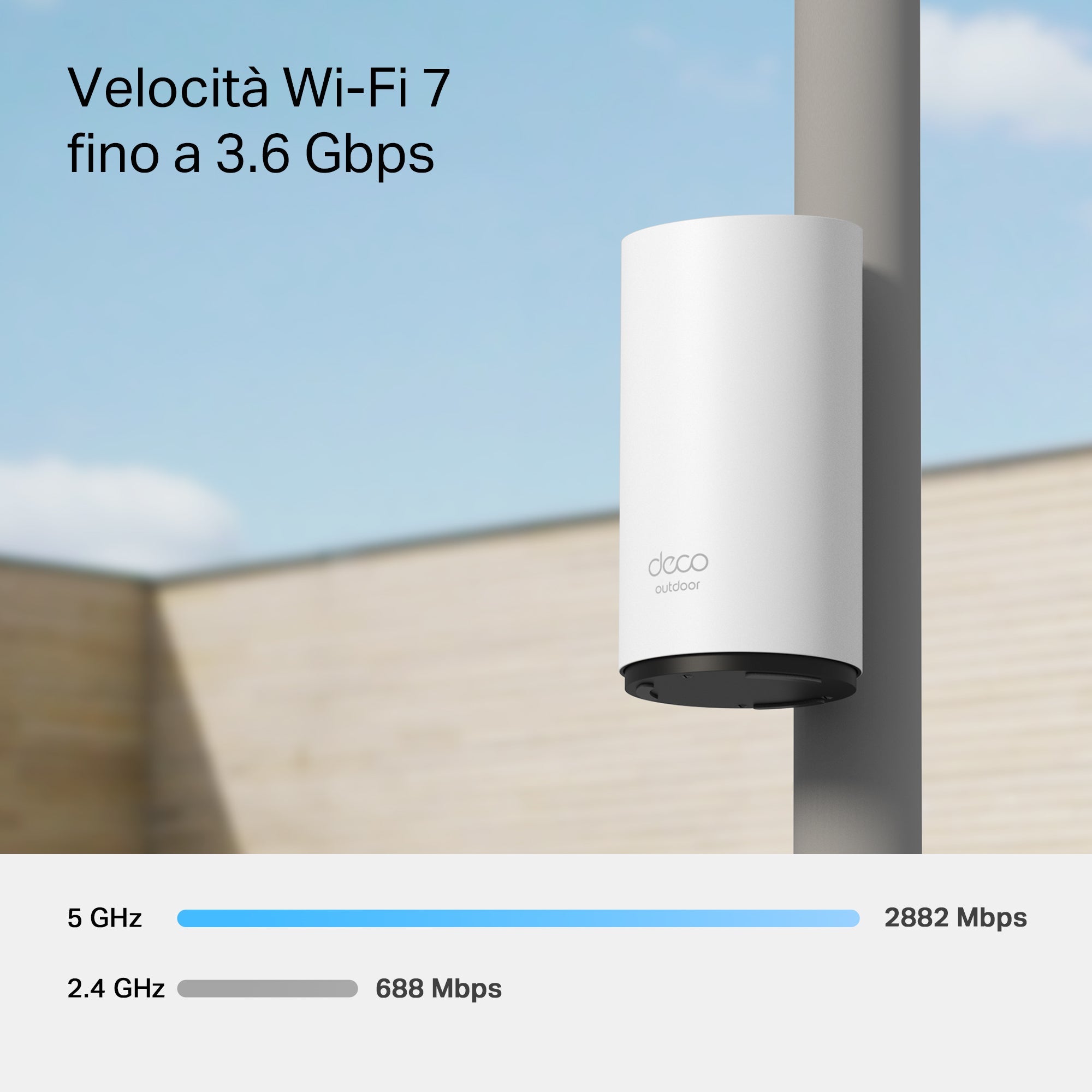 Deco BE25-Outdoor Sistema Mesh Wi-Fi 7 BE3600Mbps TP-Link Showroom