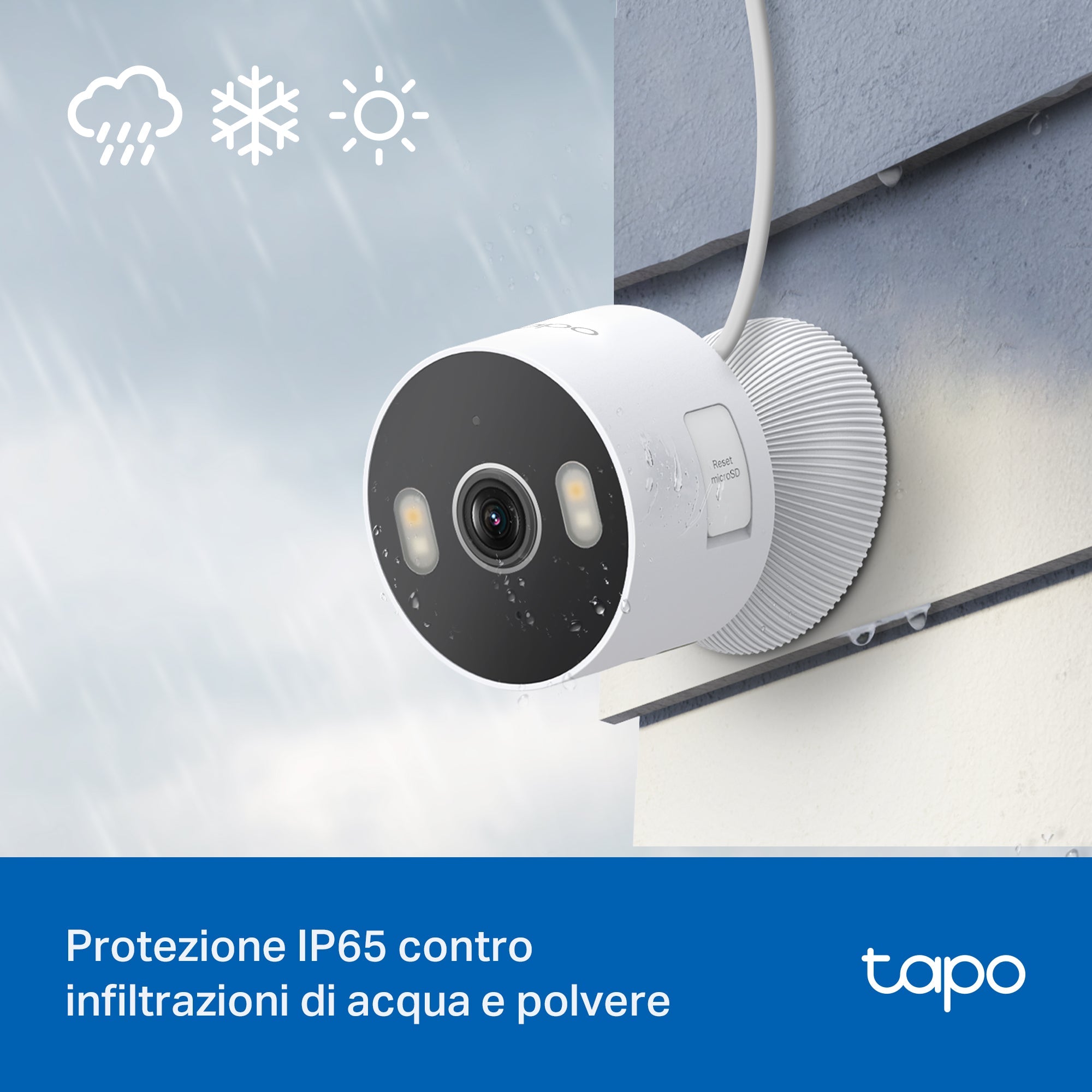 Tapo C113 Telecamera Wi-Fi Esterno/Interno 2K 3MP, Visione Notturna a Colori