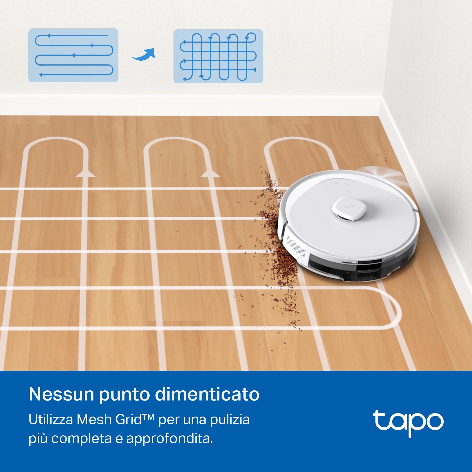 Tapo RV30 Max White Robot Aspirapolvere, Doppia Navigazione LiDAR+IMU, ⚠️Offerta Prime Una Videocamera In Omaggio