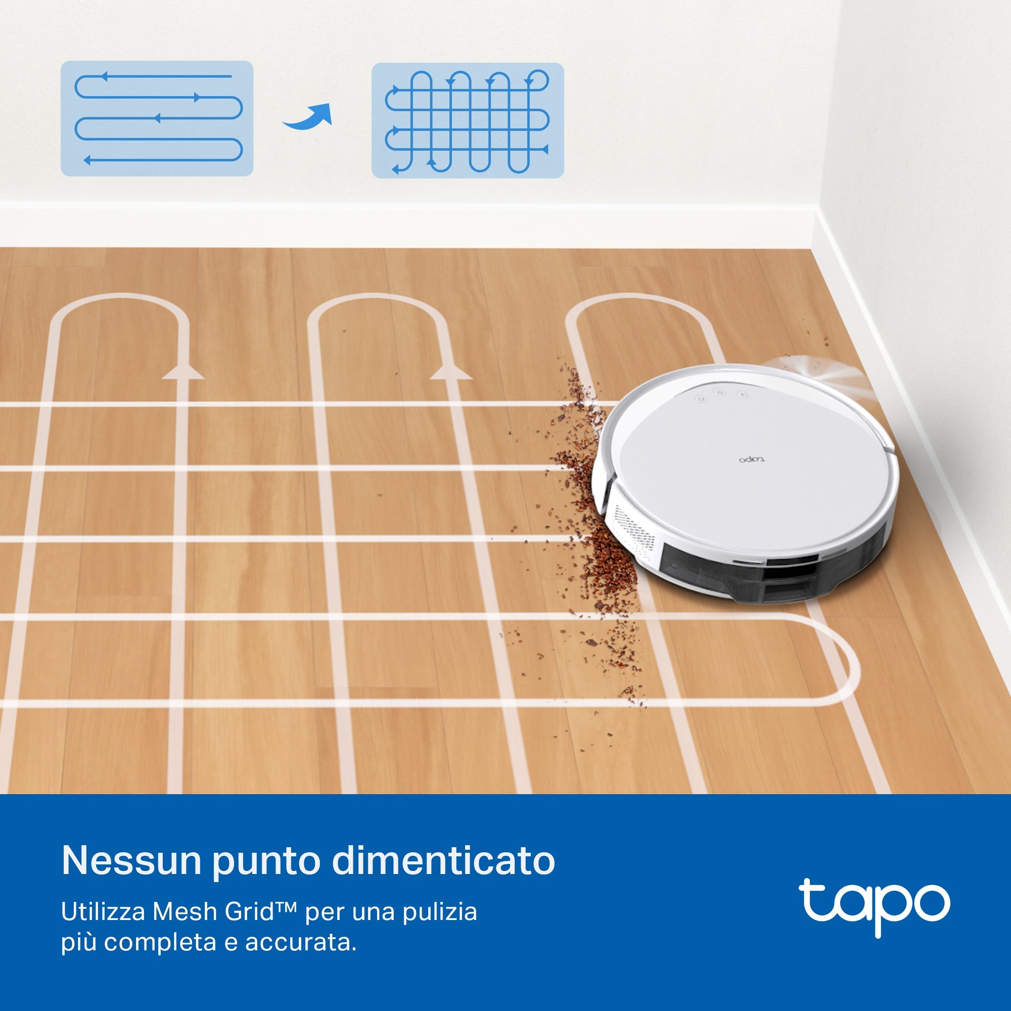 Tapo RV20 Max White Robot Aspirapolvere, Navigazione LiDAR MagSlim, ⚠️Offerta Prime Una Videocamera In Omaggio