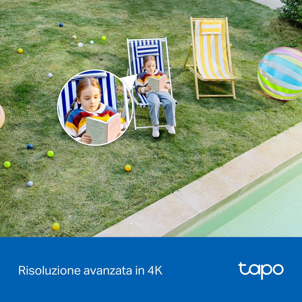 Tapo C560WS Telecamera Wi-Fi Esterno 4K 8MP, 360° Visuale, Visione Notturna a Colori Starlight, Wi-Fi/Ethernet, ⚠️Non a batteria TP-Link Showroom viveresmart.store & augmentedrealityoffers.com - P. IVA 02867250694 - DI PENTA ALESSIO - VIALE NETTUNO 167, 66023, FRANCAVILLA AL MARE (CH) - REA CH-438573