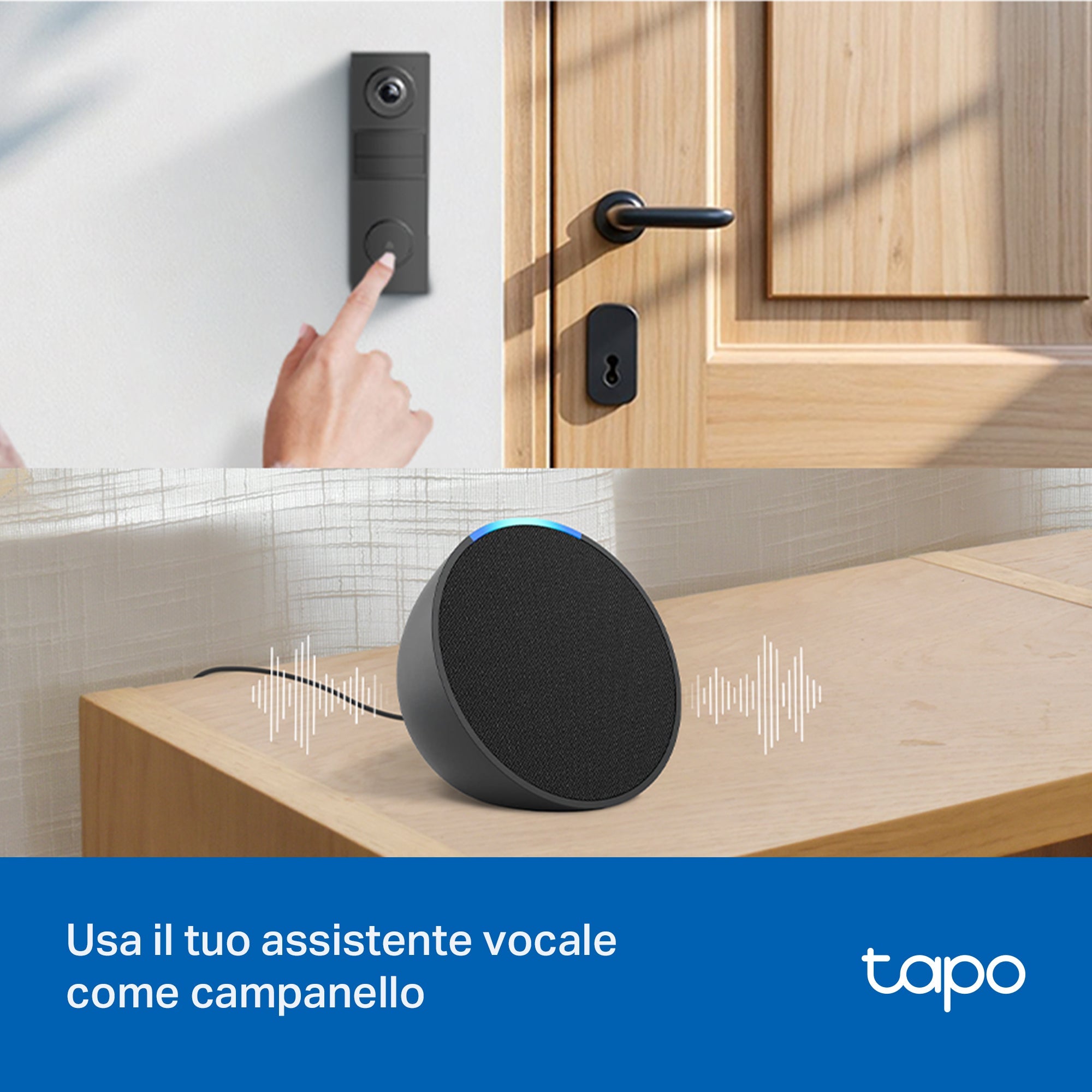 Tapo D205 Video Campanello 2K 3MP, Visione Notturna, Batteria 5200mAh TP-Link Showroom viveresmart.store & augmentedrealityoffers.com - P. IVA 02867250694 - DI PENTA ALESSIO - VIALE NETTUNO 167, 66023, FRANCAVILLA AL MARE (CH) - REA CH-438573
