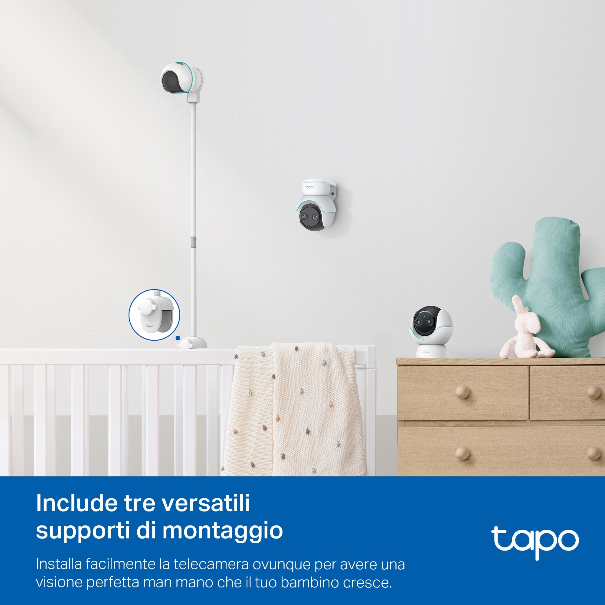 Tapo C840 Baby Monitor, Telecamera Wi-Fi Interno 4MP+2MP Doppia Lente, Visione Notturna e Allarme Urlo TP-Link Showroom viveresmart.store & augmentedrealityoffers.com - P. IVA 02867250694 - DI PENTA ALESSIO - VIALE NETTUNO 167, 66023, FRANCAVILLA AL MARE (CH) - REA CH-438573