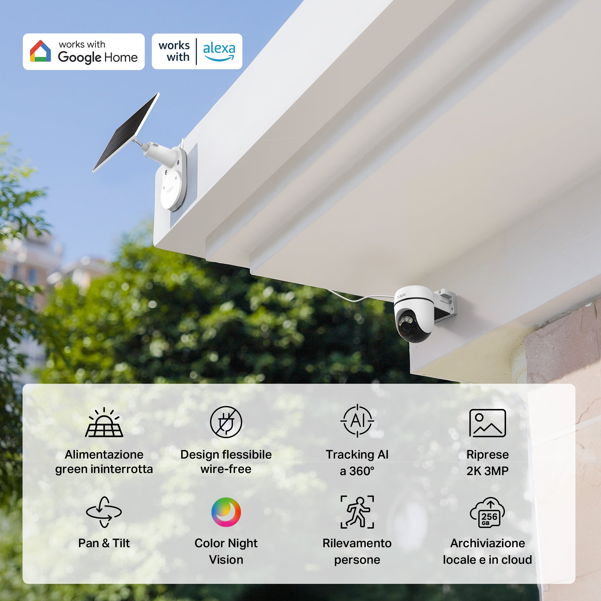 Tapo C610 KIT Telecamera WiFi Esterno 2K 3MP Senza Fili con Pannello Solare, 360° PTZ, Batteria 6700mAh TP-Link Showroom viveresmart.store & augmentedrealityoffers.com - P. IVA 02867250694 - DI PENTA ALESSIO - VIALE NETTUNO 167, 66023, FRANCAVILLA AL MARE (CH) - REA CH-438573