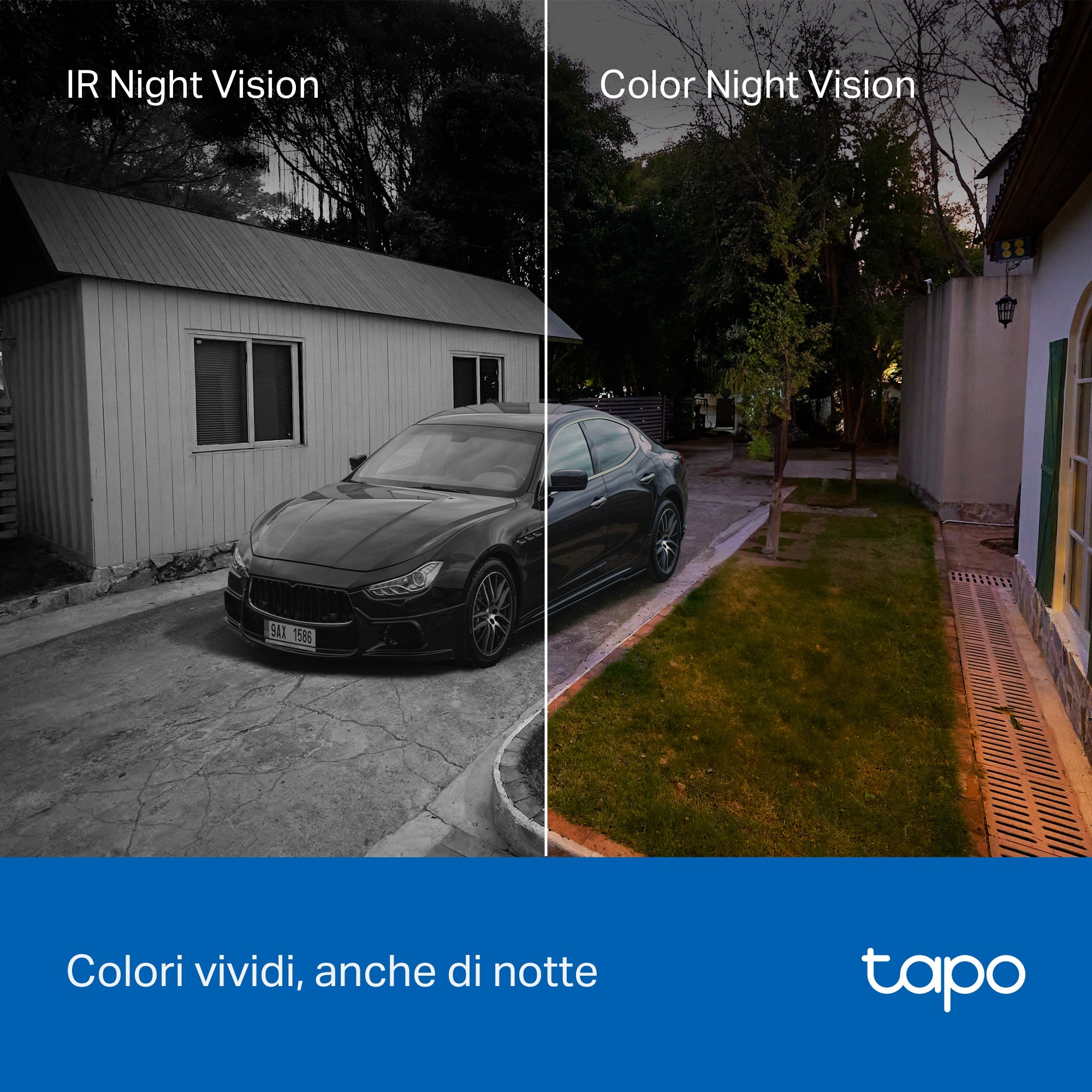 Tapo C610 KIT Telecamera WiFi Esterno 2K 3MP Senza Fili con Pannello Solare, 360° PTZ, Batteria 6700mAh, 2pz