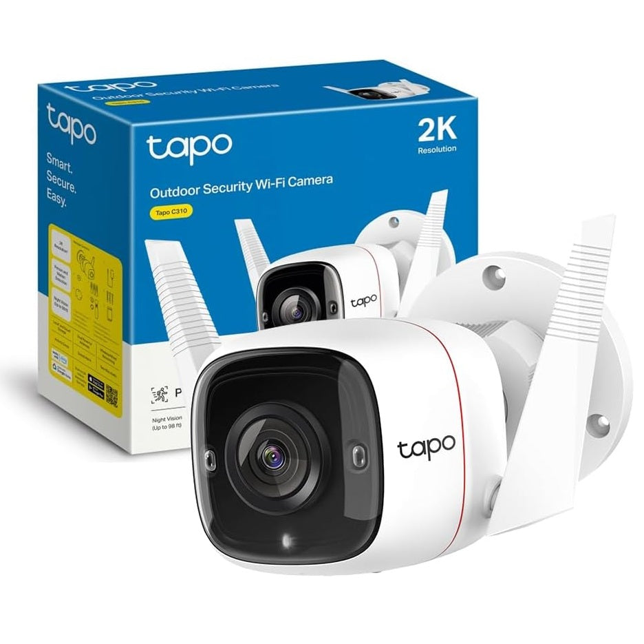 Tapo C310 Telecamera Wi-Fi Esterno 2K 3MP, Visione Notturna, Wi-Fi/Ethernet, ⚠️Non a batteria TP-Link Showroom viveresmart.store & augmentedrealityoffers.com - P. IVA 02867250694 - DI PENTA ALESSIO - VIALE NETTUNO 167, 66023, FRANCAVILLA AL MARE (CH) - REA CH-438573