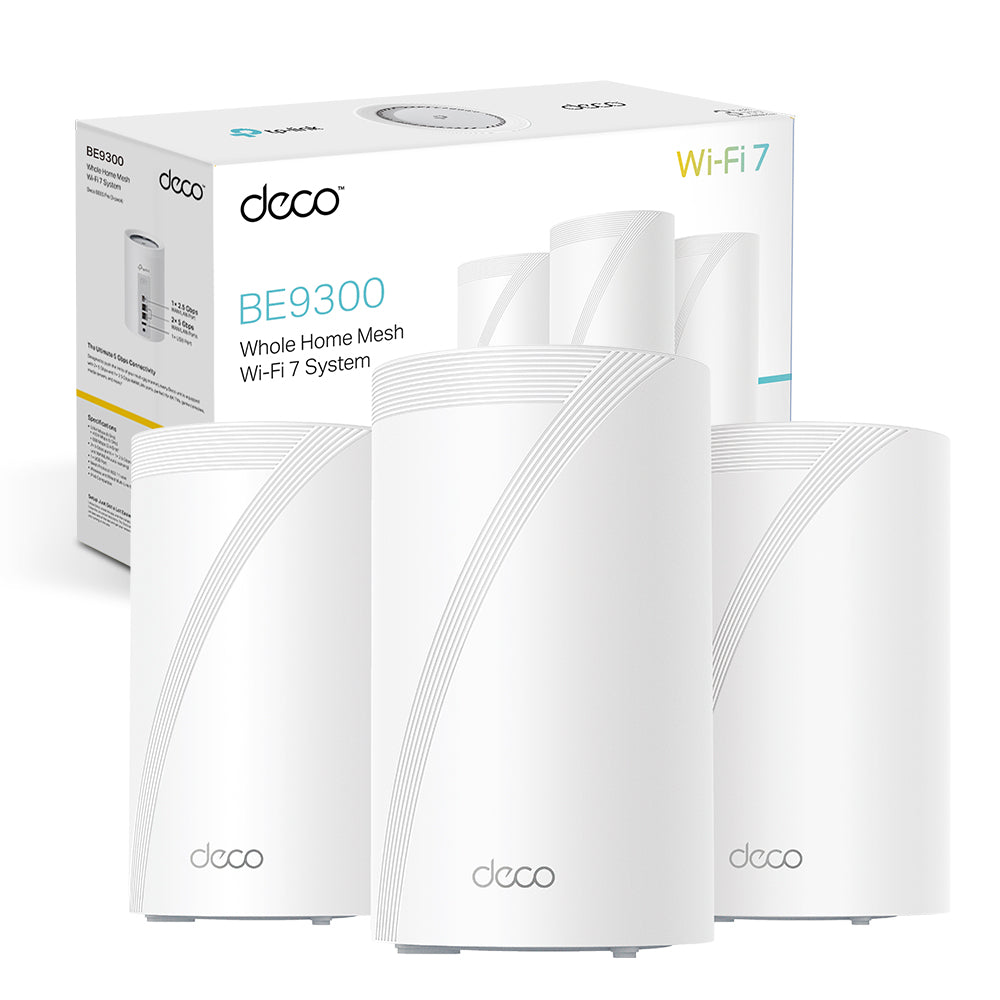 Deco BE65 Pro Sistema Mesh Wi-Fi 7 BE9300Mbps 2 Porte 5Gbps, 3pz TP-Link Showroom viveresmart.store & augmentedrealityoffers.com - P. IVA 02867250694 - DI PENTA ALESSIO - VIALE NETTUNO 167, 66023, FRANCAVILLA AL MARE (CH) - REA CH-438573
