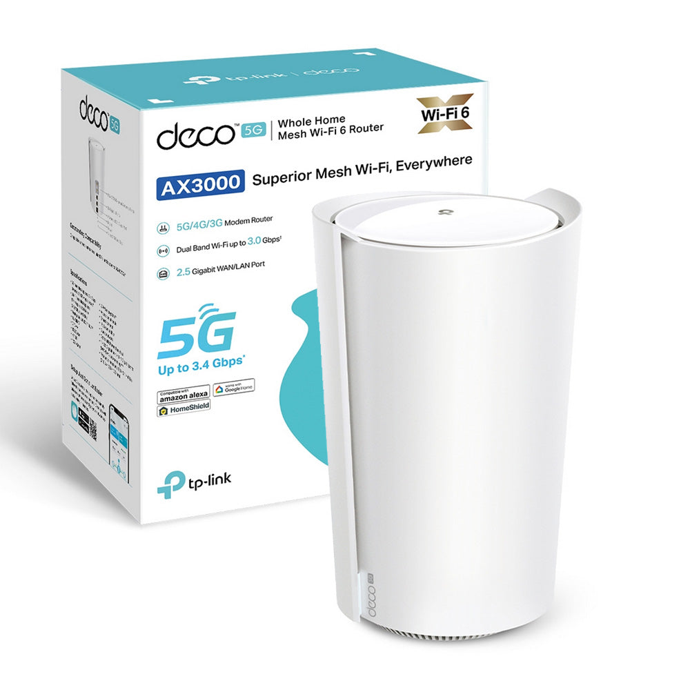 Deco X3000-5G Router 5G Mesh Wi-Fi 6 AX3000Mbps,  Porta 2.5G TP-Link Showroom viveresmart.store & augmentedrealityoffers.com - P. IVA 02867250694 - DI PENTA ALESSIO - VIALE NETTUNO 167, 66023, FRANCAVILLA AL MARE (CH) - REA CH-438573
