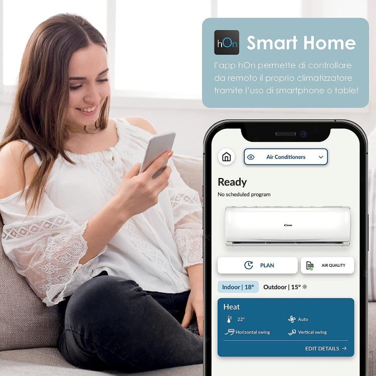 Candy Pura Climatizzatore Condizionatore 18000 Btu Inverter R32 A++ Wifi + App Luemm Store