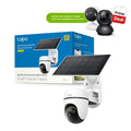 Tapo C630 KIT Telecamera Wi-Fi Esterno 3K 5MP Senza Fili con Pannello Solare, 360° PTZ, Batteria 6700mAh