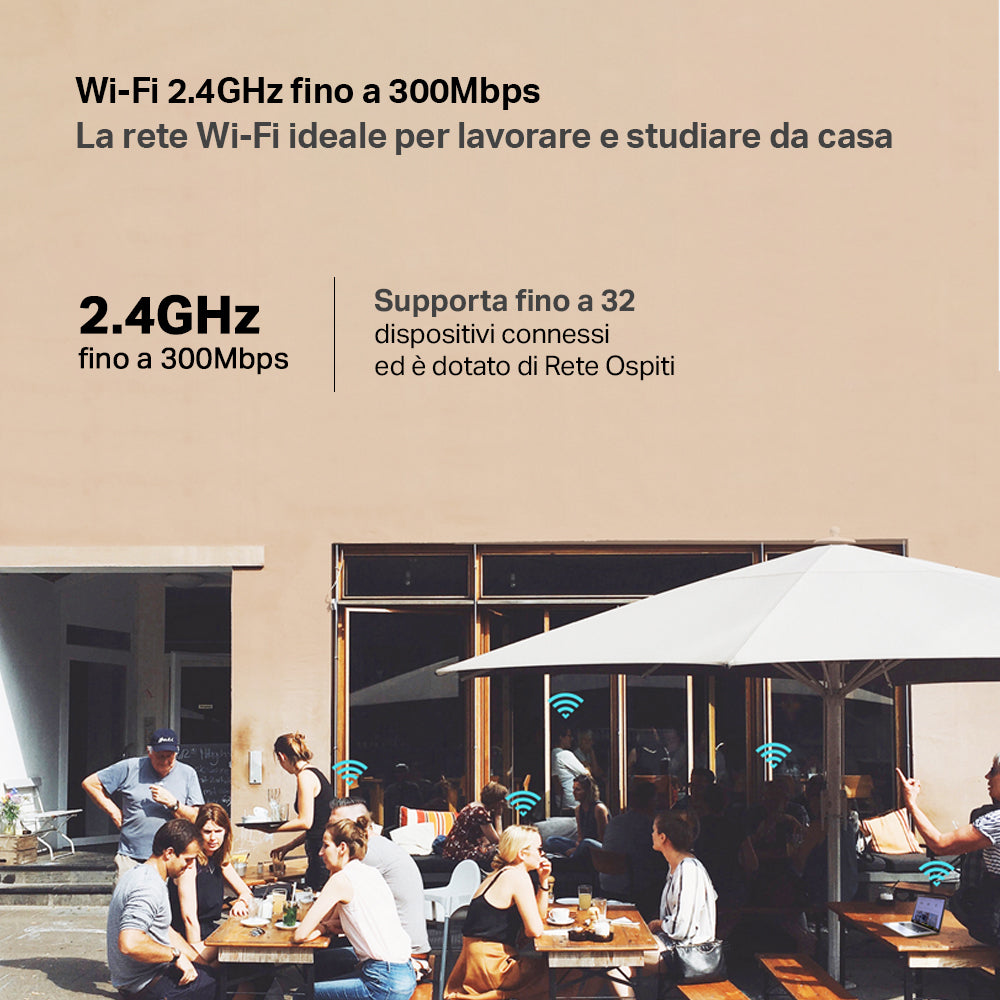 TL-MR105 Router WiFi con SIM 4G LTE CAT4 N300Mbps