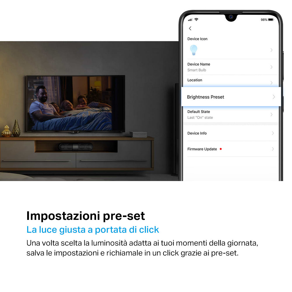 Tapo L510E Lampadina LED Smart Wi-Fi Dimmerabile 2700K E27, Controllo Vocale con Alexa, 2pz