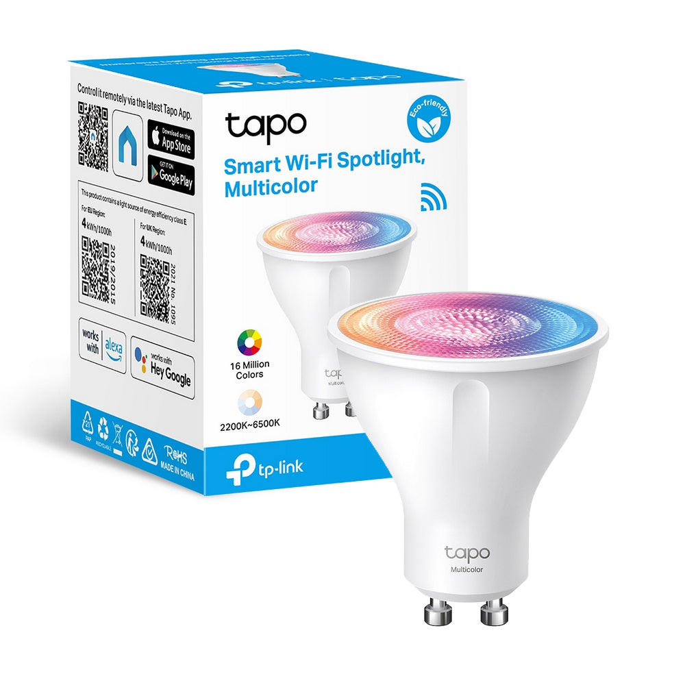 Tapo L630 Faretto LED Smart Wi-Fi Multicolore GU10, Controllo Vocale con Alexa TP-Link Showroom viveresmart.store & augmentedrealityoffers.com - P. IVA 02867250694 - DI PENTA ALESSIO - VIALE NETTUNO 167, 66023, FRANCAVILLA AL MARE (CH) - REA CH-438573