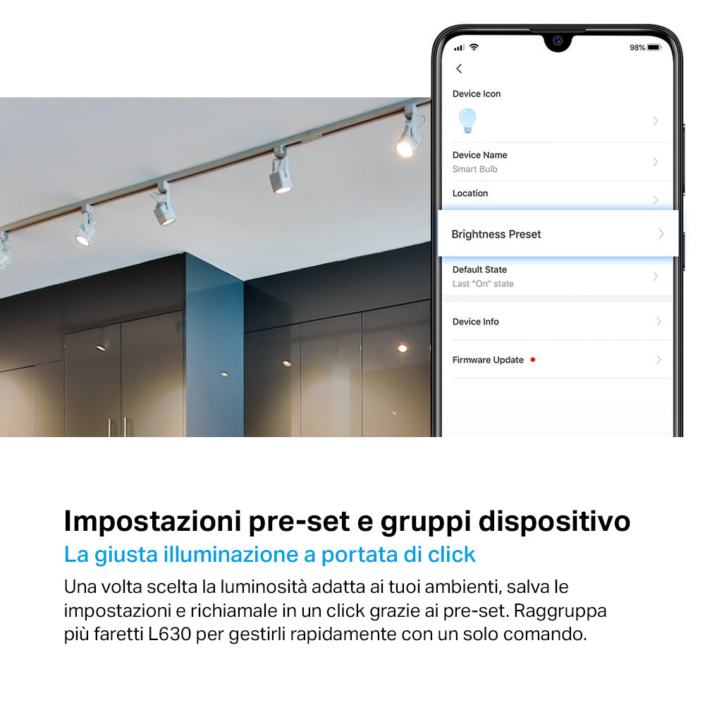 Tapo L630 Faretto LED Smart Wi-Fi Multicolore GU10, Controllo Vocale con Alexa TP-Link Showroom viveresmart.store & augmentedrealityoffers.com - P. IVA 02867250694 - DI PENTA ALESSIO - VIALE NETTUNO 167, 66023, FRANCAVILLA AL MARE (CH) - REA CH-438573