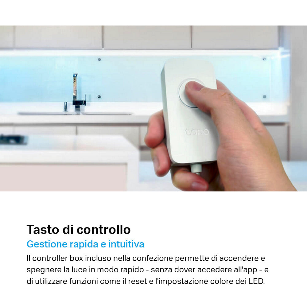 Tapo L920-5 Striscia LED Smart Wi-Fi Multicolore 5m, Zone Colore, Rivestimento Esterno, Controllo Vocale con Alexa TP-Link Showroom viveresmart.store & augmentedrealityoffers.com - P. IVA 02867250694 - DI PENTA ALESSIO - VIALE NETTUNO 167, 66023, FRANCAVILLA AL MARE (CH) - REA CH-438573