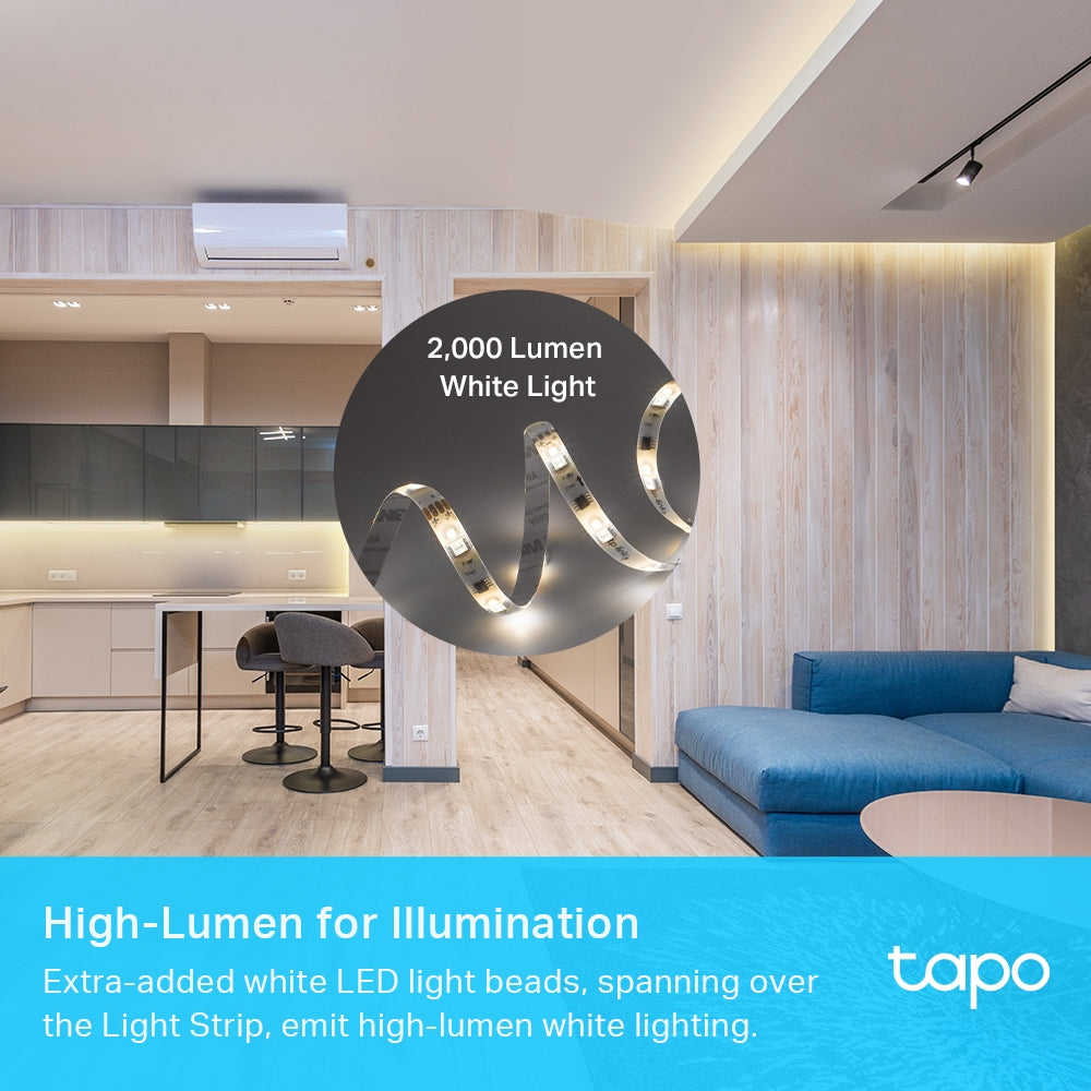 Tapo L930-10 Striscia LED Smart Wi-Fi Multicolore 2x5m, Extra-Luminosa, Zone Colore, Rivestimento Esterno, Controllo Vocale con Alexa TP-Link Showroom viveresmart.store & augmentedrealityoffers.com - P. IVA 02867250694 - DI PENTA ALESSIO - VIALE NETTUNO 167, 66023, FRANCAVILLA AL MARE (CH) - REA CH-438573