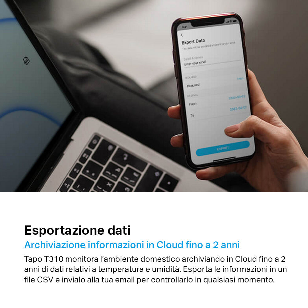 Tapo T310 Sensore di Temperatura e Umidità, ⚠️Tapo Hub Necessario