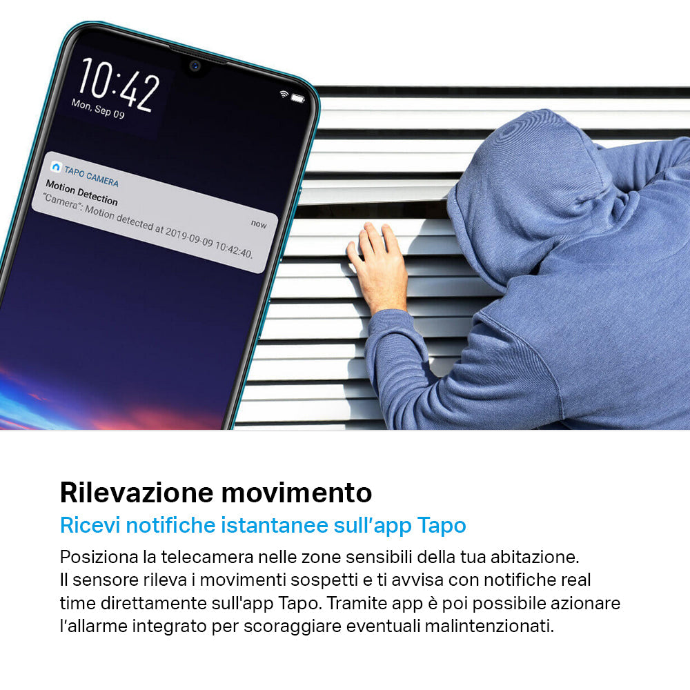 Tapo C110 Telecamera Wi-Fi Interno 2K 3MP TP-Link Showroom viveresmart.store & augmentedrealityoffers.com - P. IVA 02867250694 - DI PENTA ALESSIO - VIALE NETTUNO 167, 66023, FRANCAVILLA AL MARE (CH) - REA CH-438573