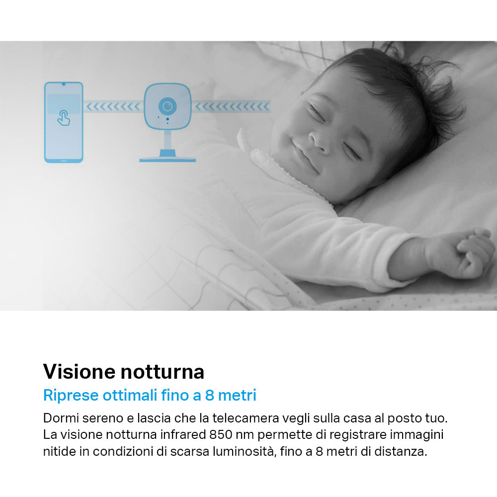 Tapo C110 Telecamera Wi-Fi Interno 2K 3MP TP-Link Showroom viveresmart.store & augmentedrealityoffers.com - P. IVA 02867250694 - DI PENTA ALESSIO - VIALE NETTUNO 167, 66023, FRANCAVILLA AL MARE (CH) - REA CH-438573