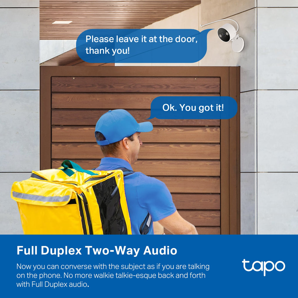 Tapo C120 Telecamera Wi-Fi Esterno/Interno 2K 4MP, Visione Notturna a Colori, Base Magnetica