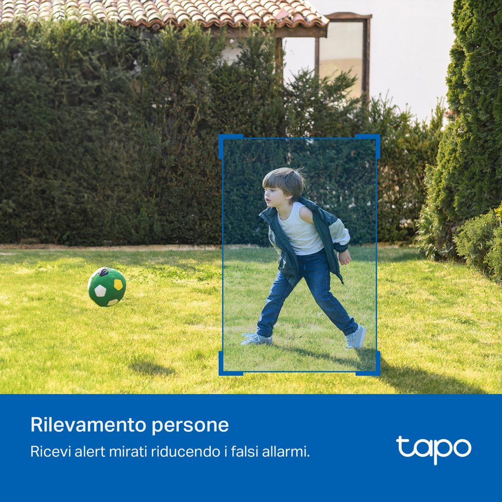 Tapo C410 Telecamera Wi-Fi Esterno a Batteria 2K 3MP, Visione Notturna a Colori, 2pz