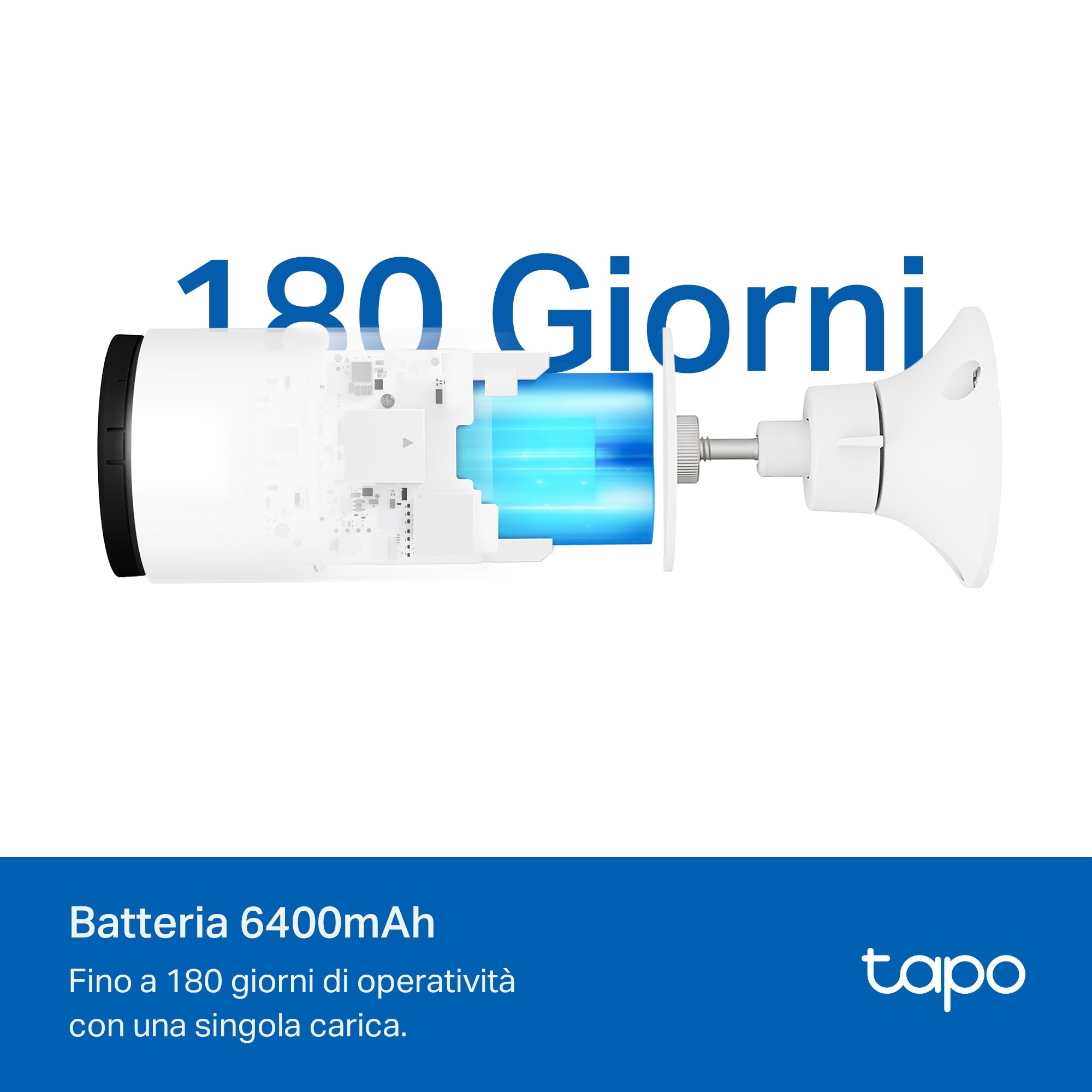 Tapo C410 Telecamera Wi-Fi Esterno a Batteria 2K 3MP, Visione Notturna a Colori, 4pz