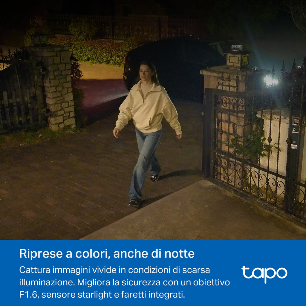 Tapo C460 KIT Telecamera Wi-Fi Esterno a Batteria 4K 8MP con Panello Solare, Visione Notturna a Colori Starlight, Base Magnetica TP-Link Showroom viveresmart.store & augmentedrealityoffers.com - P. IVA 02867250694 - DI PENTA ALESSIO - VIALE NETTUNO 167, 66023, FRANCAVILLA AL MARE (CH) - REA CH-438573