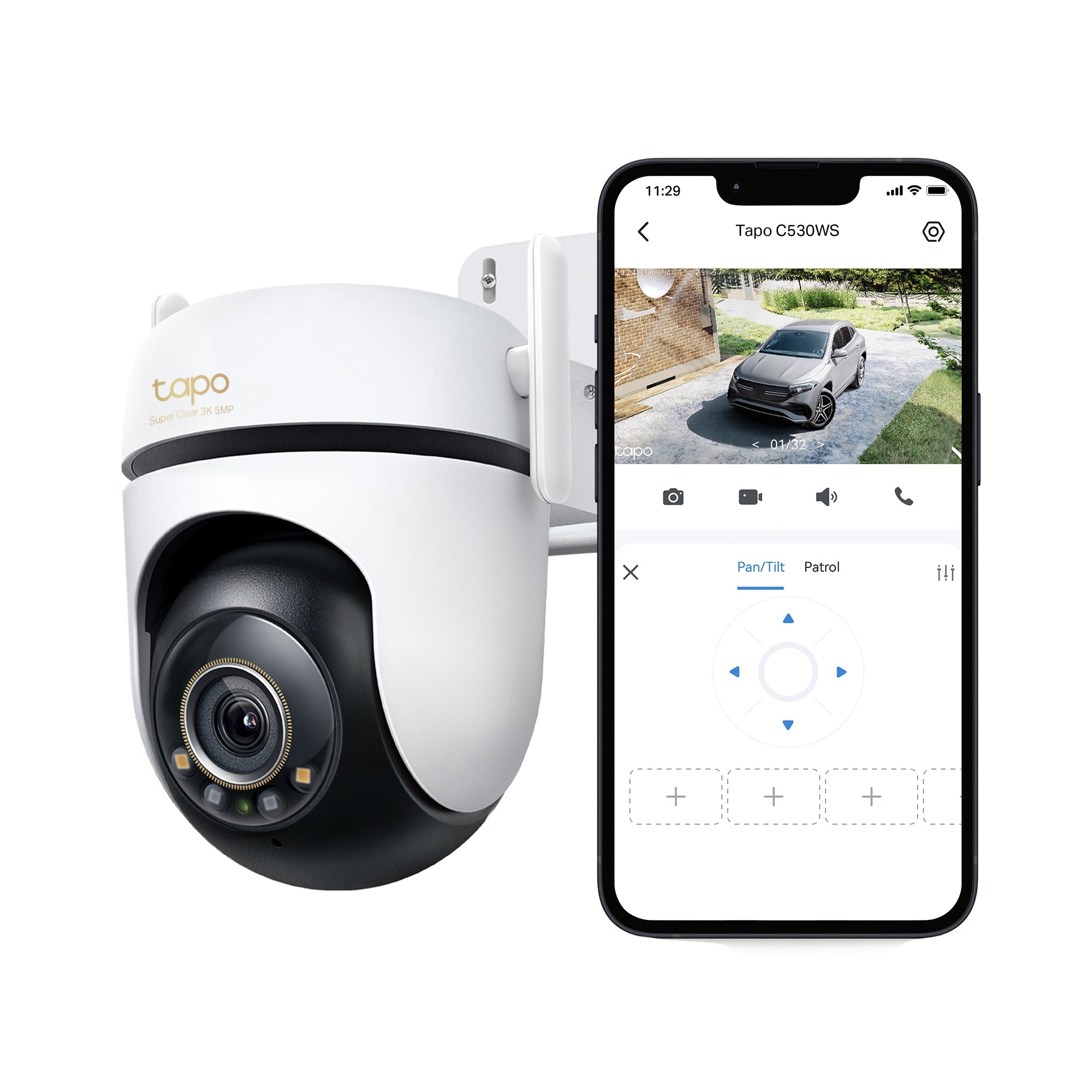 Tapo C530WS Telecamera Wi-Fi Esterno, 3K 5MP, 360° Visuale, Visione Notturna a Colori Starlight, Wi-Fi/Ethernet, ⚠️Non a batteria TP-Link Showroom viveresmart.store & augmentedrealityoffers.com - P. IVA 02867250694 - DI PENTA ALESSIO - VIALE NETTUNO 167, 66023, FRANCAVILLA AL MARE (CH) - REA CH-438573