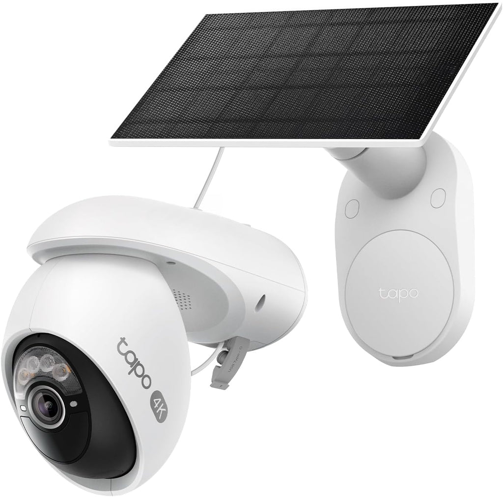 Tapo C660 KIT Telecamera Wi-Fi Esterno 4K 8MP a Batteria, 360° PTZ, Visione Notturna a Colori Starlight, Batteria 10000mAh, 2pz