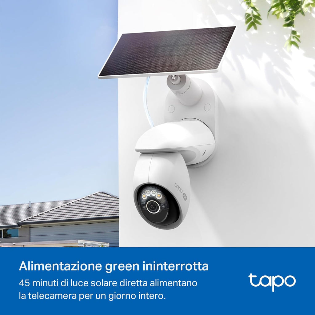 Tapo C660 KIT Telecamera Wi-Fi Esterno 4K 8MP a Batteria, 360° PTZ, Visione Notturna a Colori Starlight, Batteria 10000mAh TP-Link Showroom viveresmart.store & augmentedrealityoffers.com - P. IVA 02867250694 - DI PENTA ALESSIO - VIALE NETTUNO 167, 66023, FRANCAVILLA AL MARE (CH) - REA CH-438573