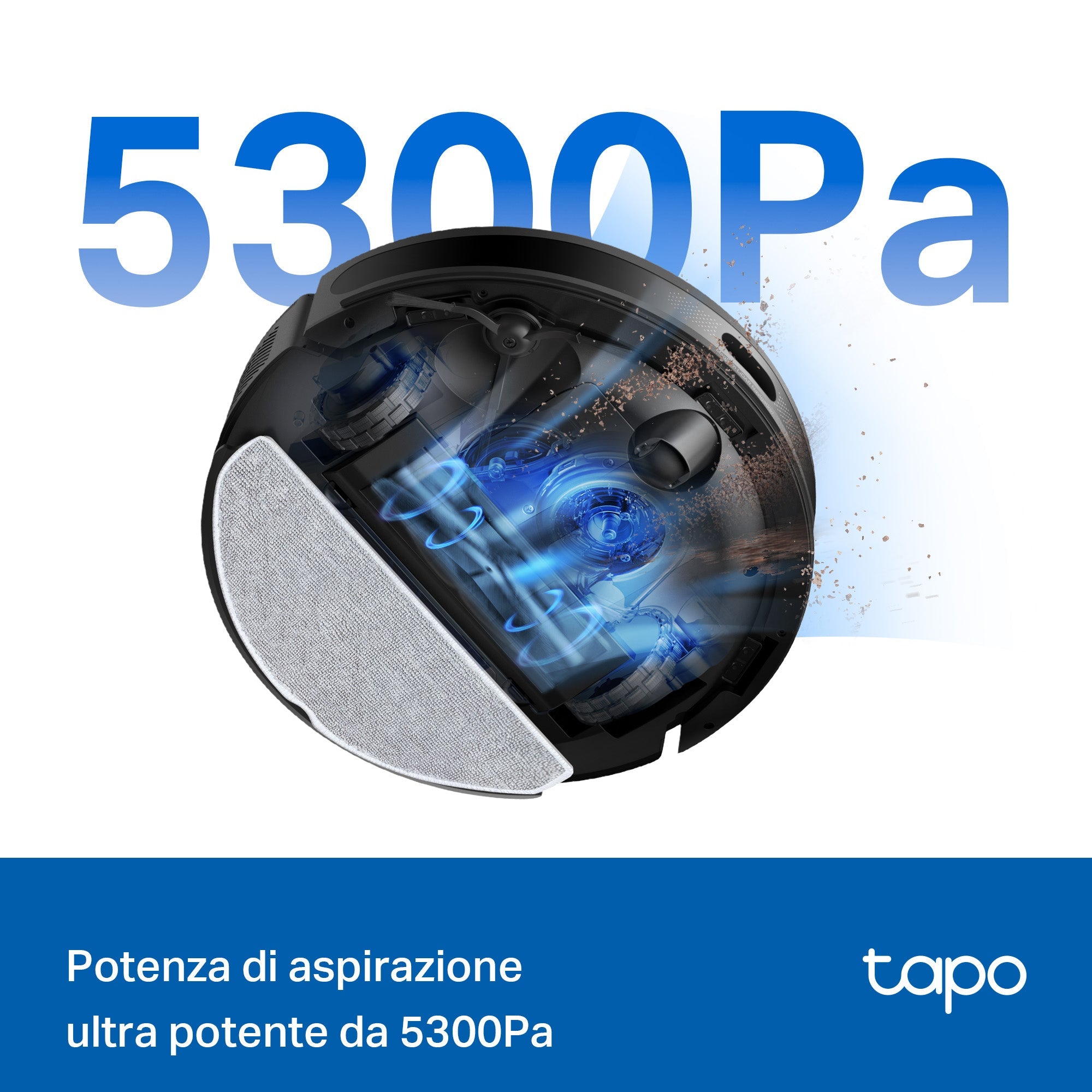 Tapo RV20 Max Plus Robot Aspirapolvere, All-in-one, Navigazione LiDAR MagSlim,⚠️Aggiungi al carrello: Un Faretto LED gratis!
