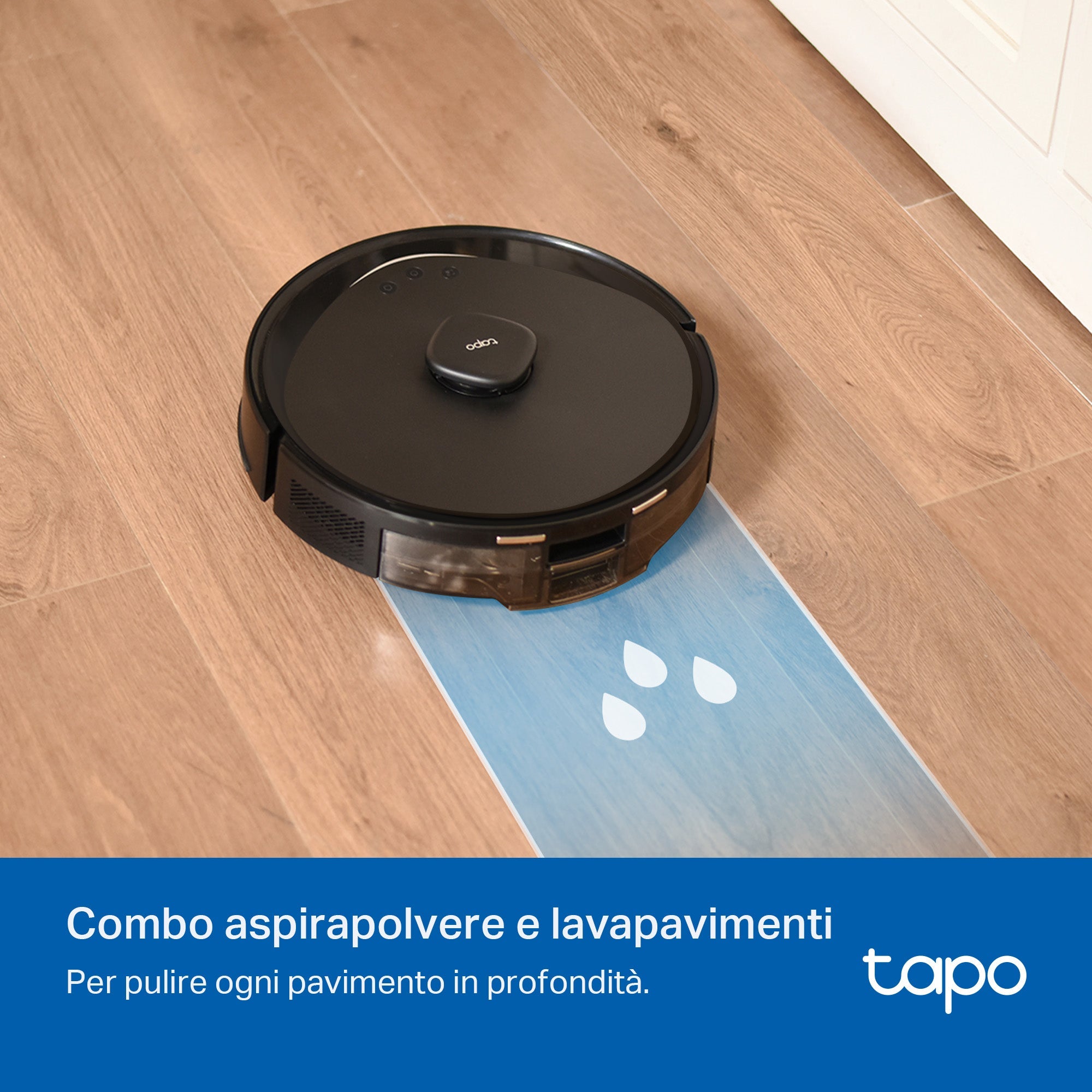 Tapo RV30 Max Robot Aspirapolvere, Doppia Navigazione LiDAR+IMU, ⚠️Offerta Prime Una Videocamera In Omaggio