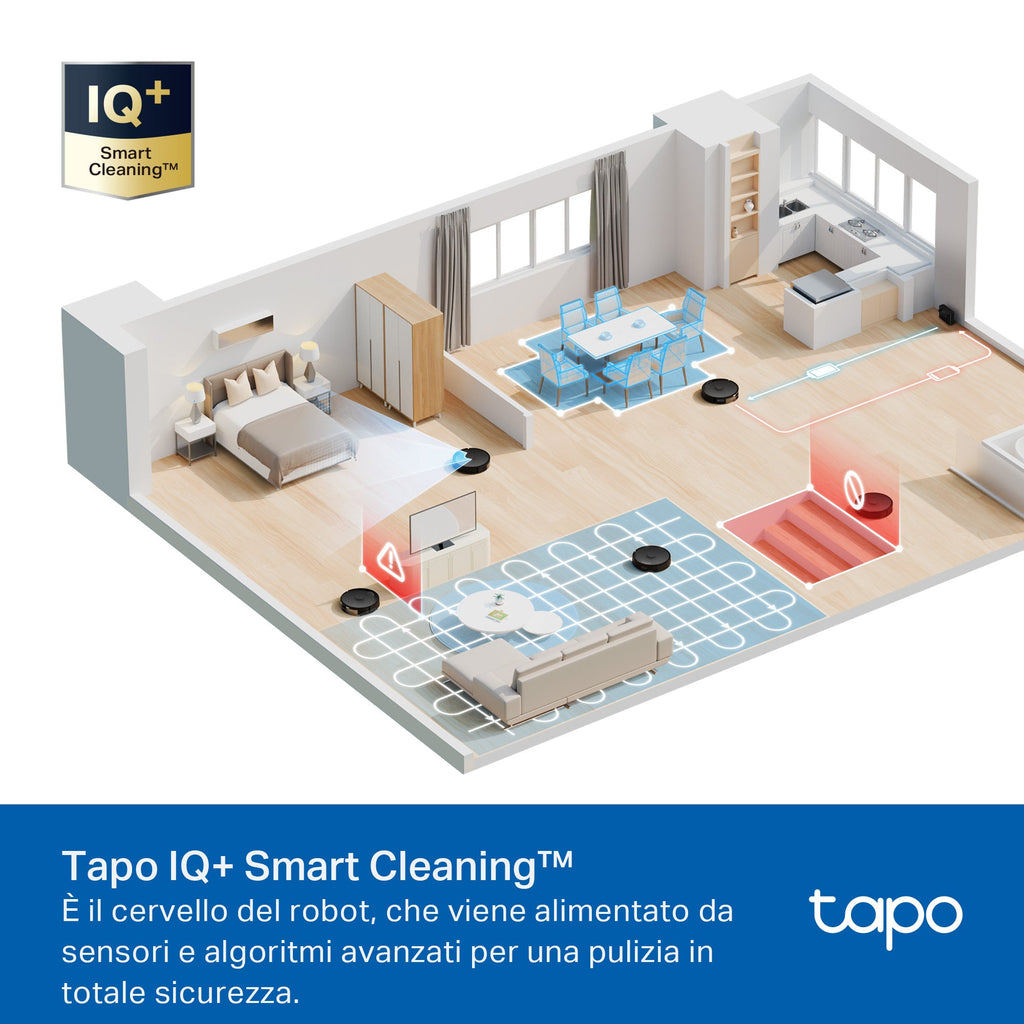Tapo RV30 Max Robot Aspirapolvere, Doppia Navigazione LiDAR+IMU, ⚠️Offerta Prime Una Videocamera In Omaggio
