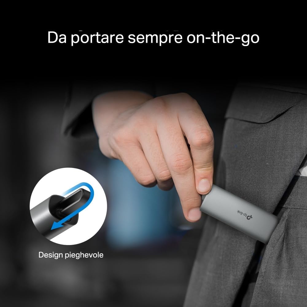 UE302C Adattatore di Rete da USB Type-C a Ethernet 2.5 Gigabit