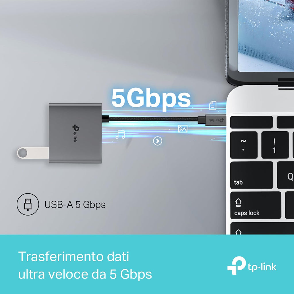 UH3020C Hub USB-C 3 in 1, HDMI 4K@60Hz TP-Link Showroom viveresmart.store & augmentedrealityoffers.com - P. IVA 02867250694 - DI PENTA ALESSIO - VIALE NETTUNO 167, 66023, FRANCAVILLA AL MARE (CH) - REA CH-438573
