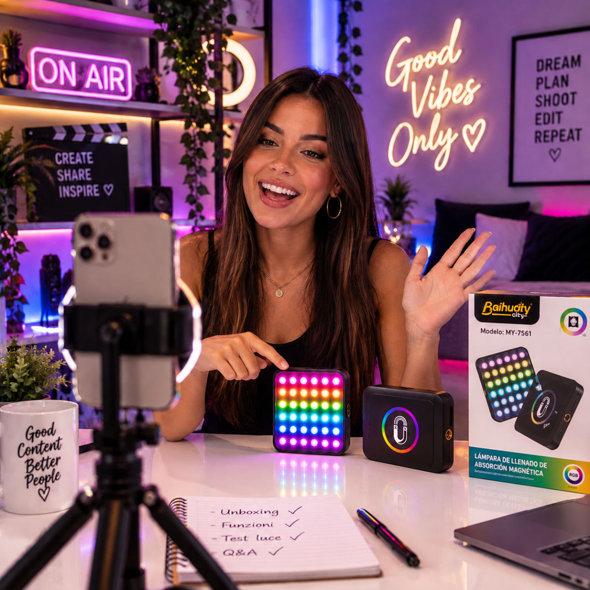 Pannello LED RGB Magnetico