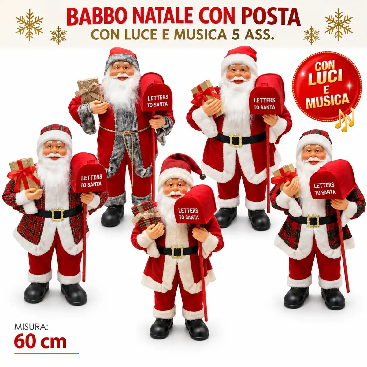 Babbo Natale con cassetta postale - MercatoneSmart.it